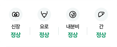 펫팜-우리동네동물약국 앱 소변 진단 부위별 결과 화면